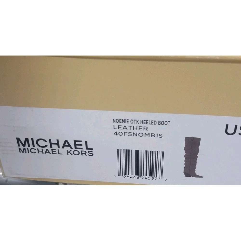 Michael Kors Women's Noemie Over the Knee Heeled Black Boots Size 5 New in Box!
